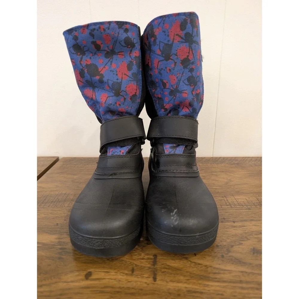 Tundra Snow Boots Youth Size 3 Youth Kids 3 Blue Red Black Winter Waterproof